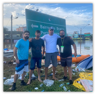 fé em ação pastores da Nazareno no RS resgatando vidas